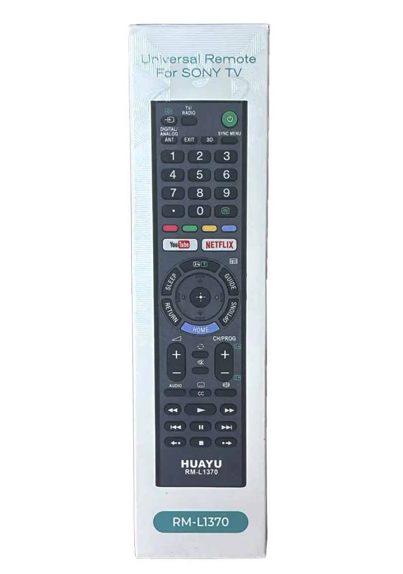 Telecomanda universala Huayu RM-L1370 compatibila TV Sony, lungime 22 cm, control pentru diverse modele Sony [1]