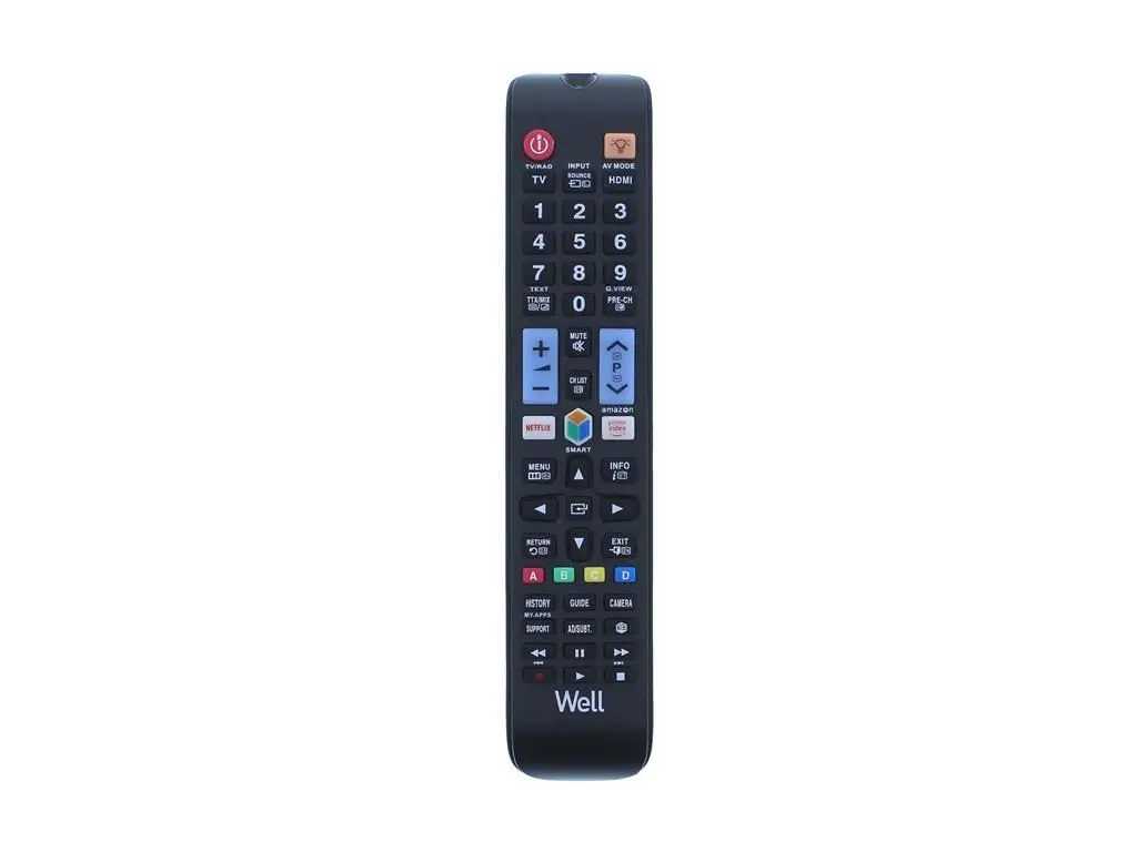 Telecomandă Universală TV LCD Samsung Well RC-UNIV-SA03-WL – Ușor de Folosit, Funcționează până la 8m [1]