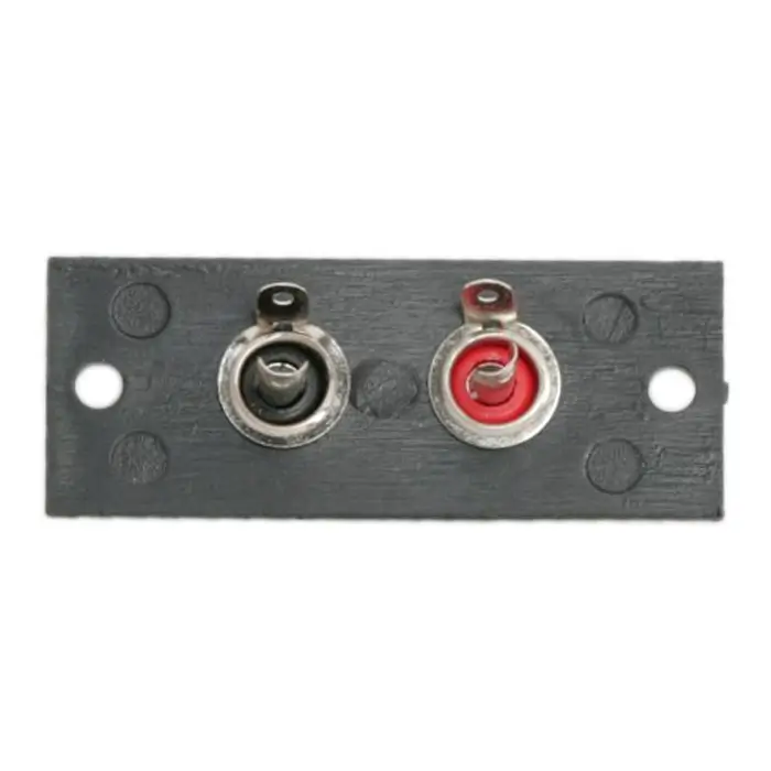 Terminal RCA x2 prize incorporabil 50x20mm roșu/negru M`N`C 05079 [1]