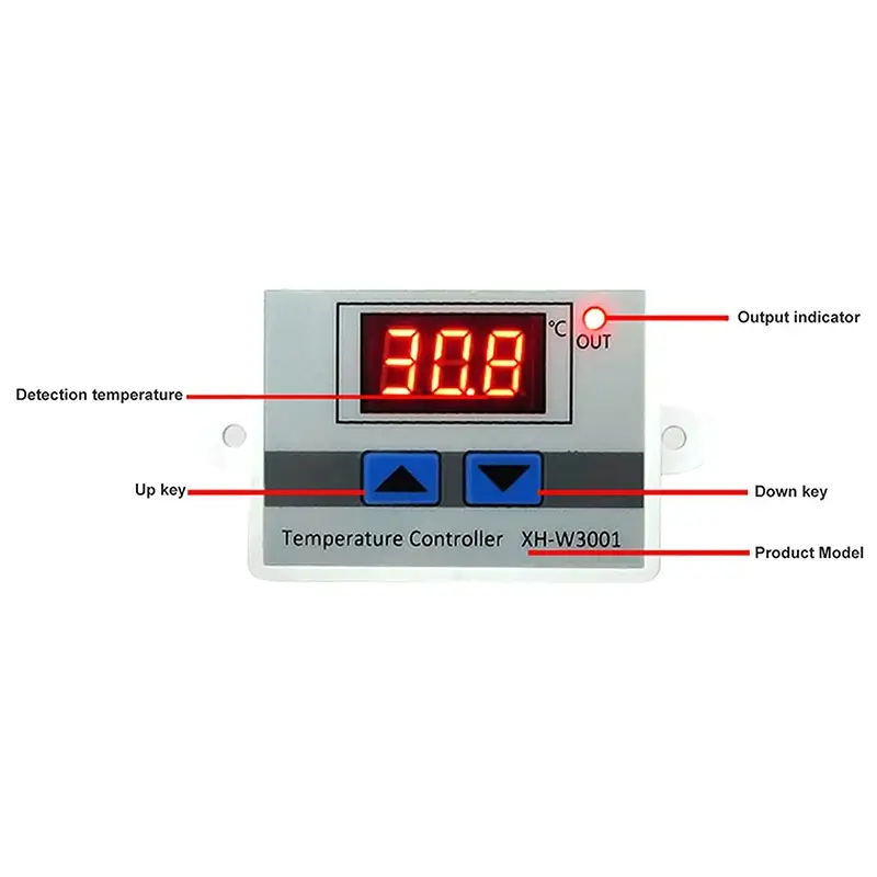 Termostat LCD XH-W3001 12V, Control Temperatură -50°C +110°C, Controler Fiabil pentru Pompe și Sisteme de Încălzire [4]