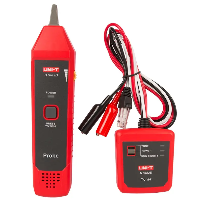 Scule mentenanta - Tester UNI-T UT682 transmitator-receptor pentru cabluri Ethernet / telefon / alimentare – IoElectronice.ro