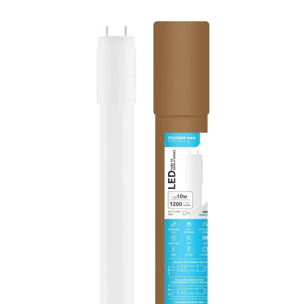 Tub LED T8 10W 1200lm 600mm lumina rece 6000K Modee ERP PR1 ML-T8G6000K600-10WA-P – IoElectronice.ro [2]