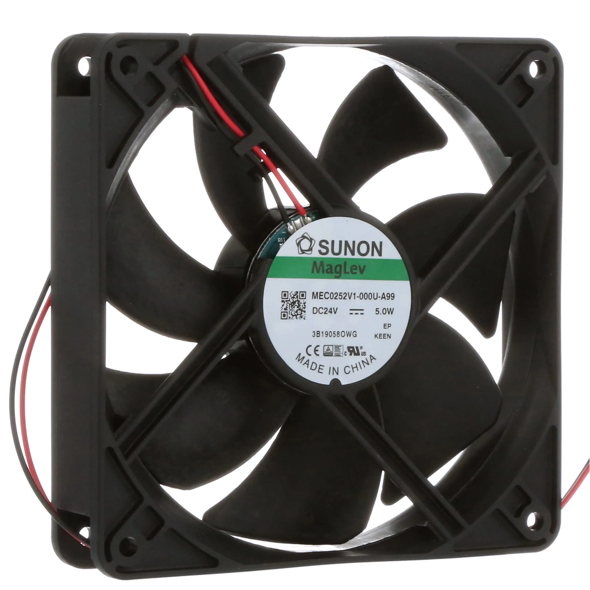 Computer-laptop - Ventilator DC axial 10..24VDC..27.6VDC 120x120x25mm 3100rot./min 183.9m3/h 44.5dB VAPO SUNON MEC0252V1-000U-A99