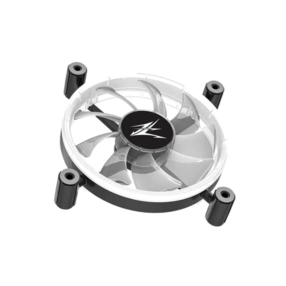 Ventilator Zalman ZM-LF120 120mm 800-1300RPM EBR Bearing 43CFM 2x inel LED RGB 4-pin PWM negru [4]