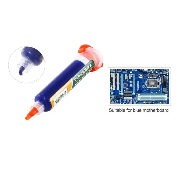 Solutii decapante - Vopsea albastră / mască protecție lipire PCB fotosensibilă UV 10ml BST-UVH900-BL - IoElectronice.ro