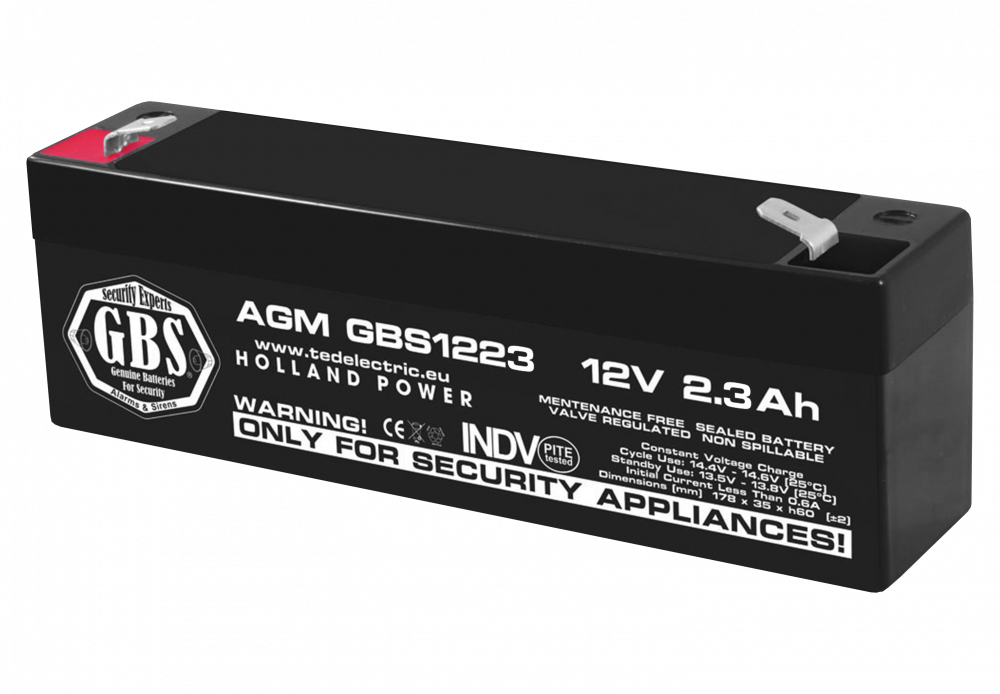 Acumulator AGM VRLA 12V 2.3Ah – Baterie Plumb-Acid Fiabilă pentru Echipamente Medicale, UPS și Vehicule [1]