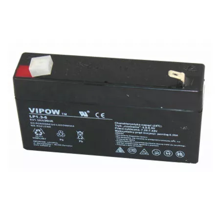 Acumulator gel plumb 6V 1.3Ah Vipow – Performanță fiabilă și durabilă pentru proiectele tale electrice [1]