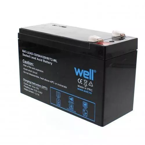 Acumulator plumb acid 12V 9AH cu borne late T2 – Performanță și fiabilitate pentru proiecte electronice [1]