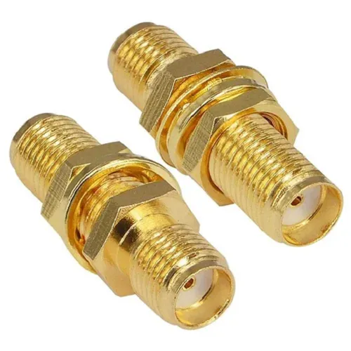 Adaptor antenă WiFi RF coaxial SMA mama la SMA mama 50ohm [3]