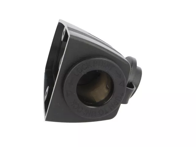 Adaptor soclu brichetă auto negru SCI A13-142HS, 12-24V, cu capac și colier, montare insurubare, compatibil 20A [4]