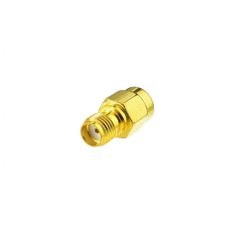 Adaptor Convertor Antenă WiFi RF Coaxial SMA Mama la RP-SMA Tata 50Ω, Cupru Placat cu Aur [2]