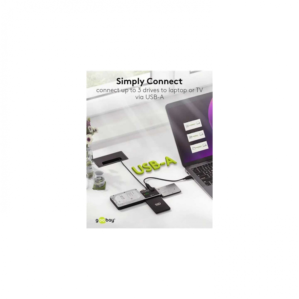Adaptor hard disk USB 3.0 pentru IDE/SATA, backup rapid, conectare easy, compatibil SSD/HDD, sursă inclusă [3]