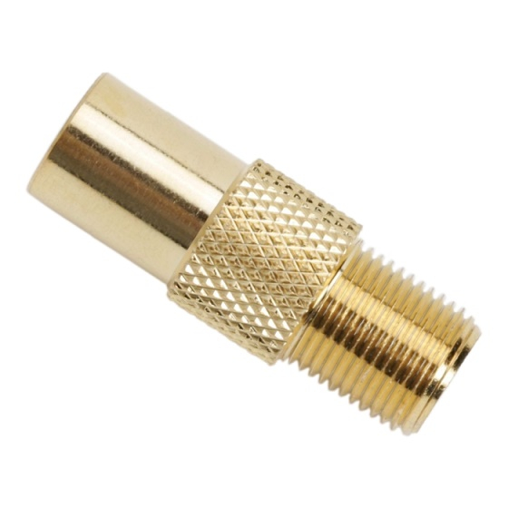 Adaptor F mama la coaxial tata placat cu aur Cabletech [2]