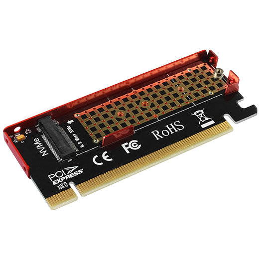 Adaptor Intern PCIe 3.0 x16 la M.2 NVMe cu Radiator pentru SSD până la 80mm, Low Profile, Ușor de Instalalt [2]
