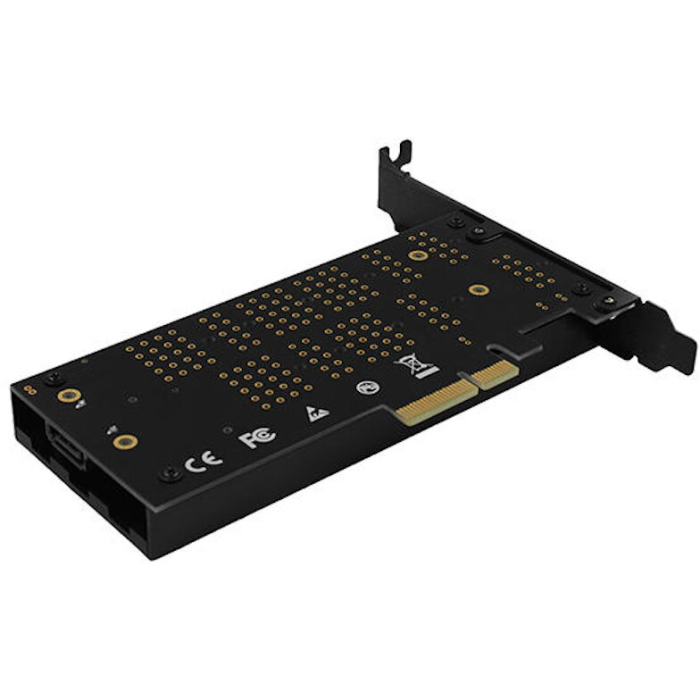 Adaptor Intern PCIe 3.0 x4 pentru Dual M.2 SSD NVMe + SATA cu Răcire Activă și Cooler Inclus [2]