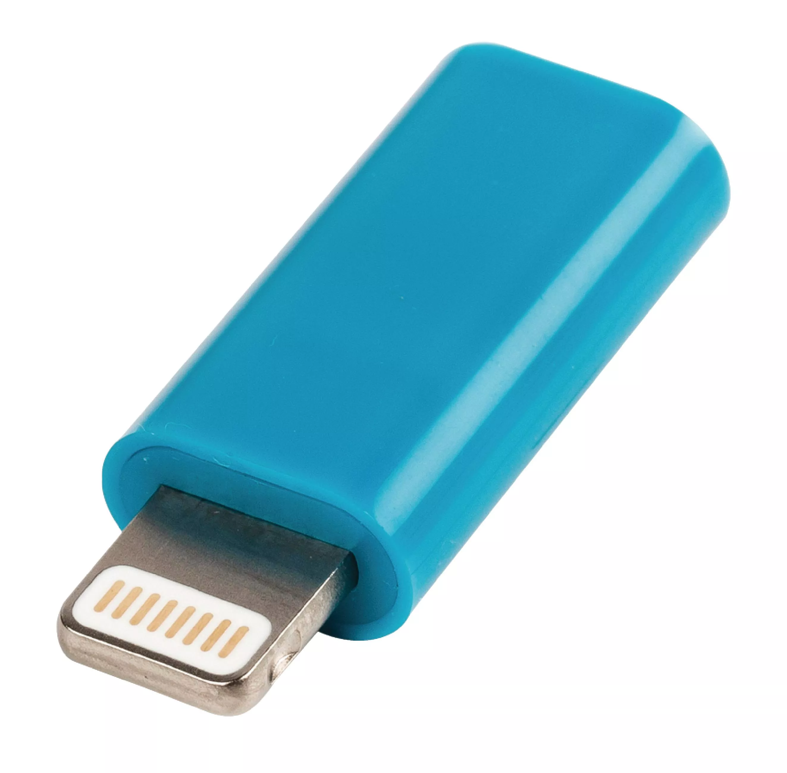Adaptor iPhone Lightning tata - micro USB mama albastru Valueline – IoElectronice.ro [3]