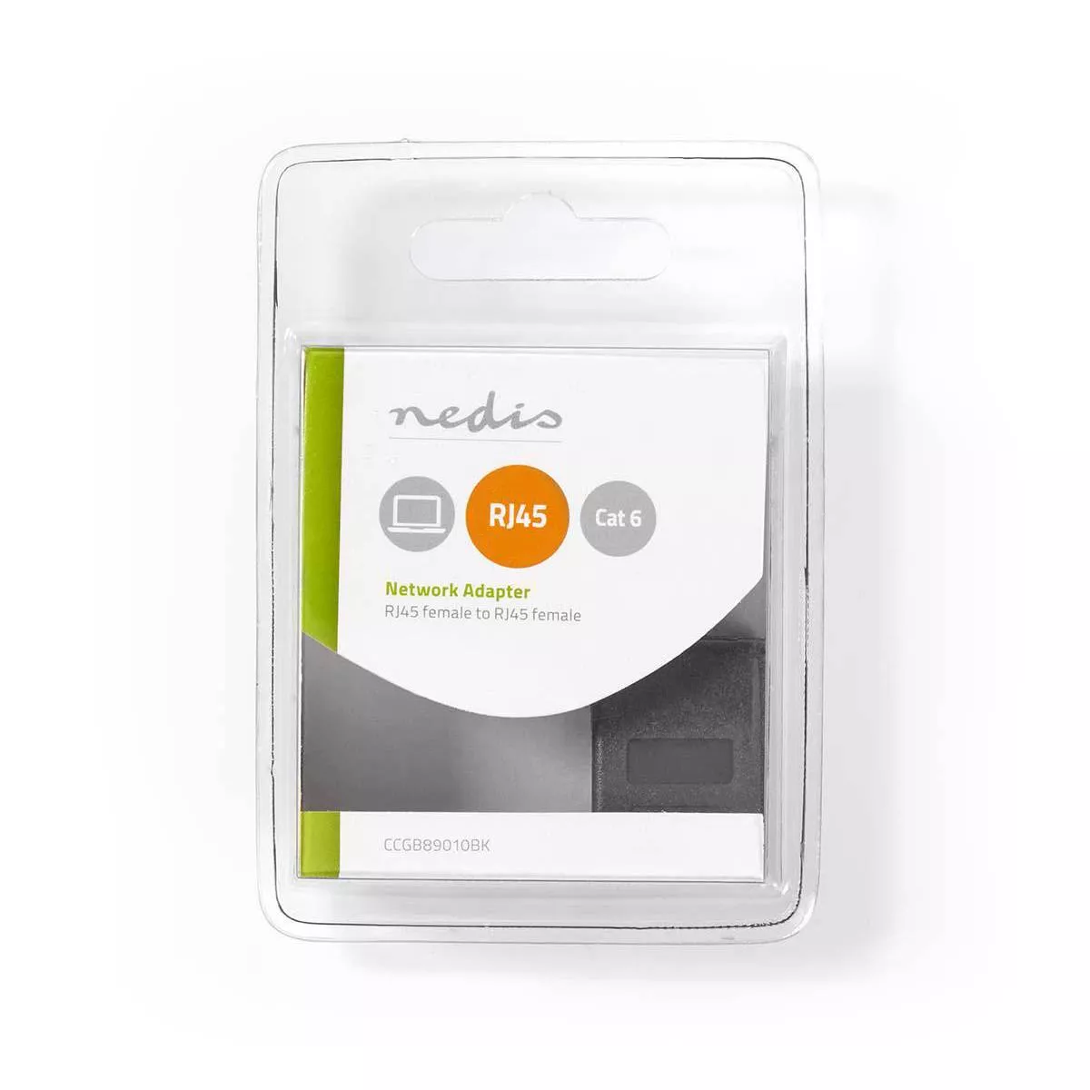 Adaptor rețea Cat6 RJ45 8P8C mama negru Nedis [2]