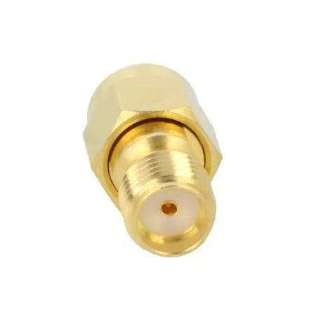 Adaptor SMA tata - SMA mama drept 50 Ohm teflon aurit AMPHENOL 132171 [2]