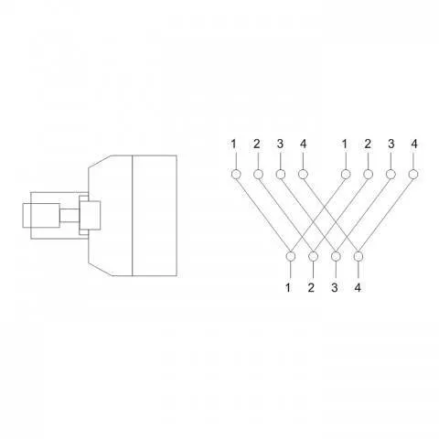 Adaptor telefonic 6P4C RJ11 tata la 2 mama [2]