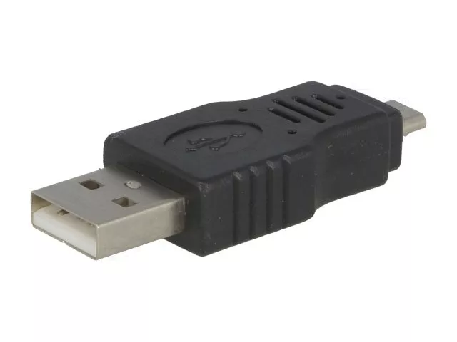 Adaptor USB 2.0 USB A tată - mufă tată USB B micro mufă nichelat VCOM CA416-PB – IoElectronice.ro [2]