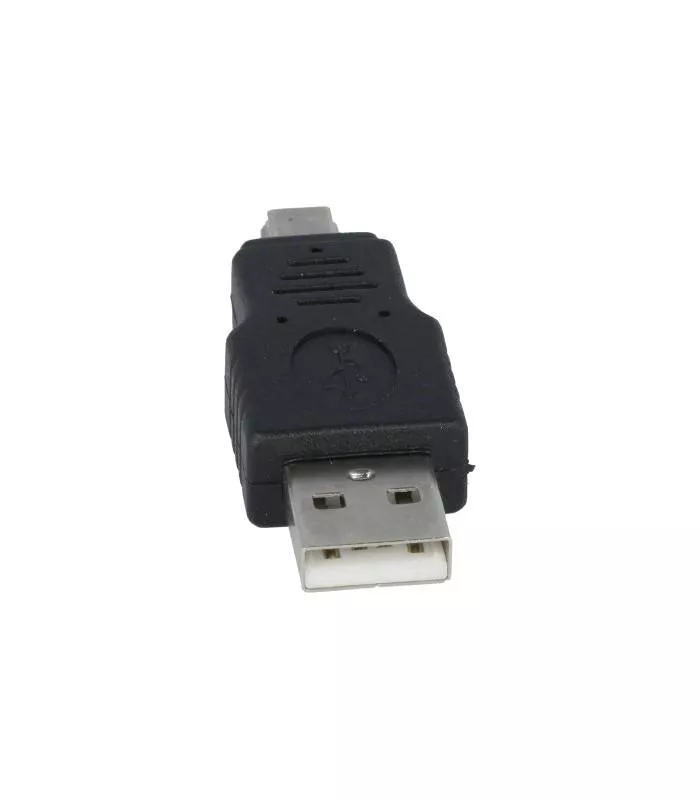 Adaptor USB 2.0 USB A tata - mufă tata USB B mini nichelat VCOM CA412-PB – IoElectronice.ro [2]
