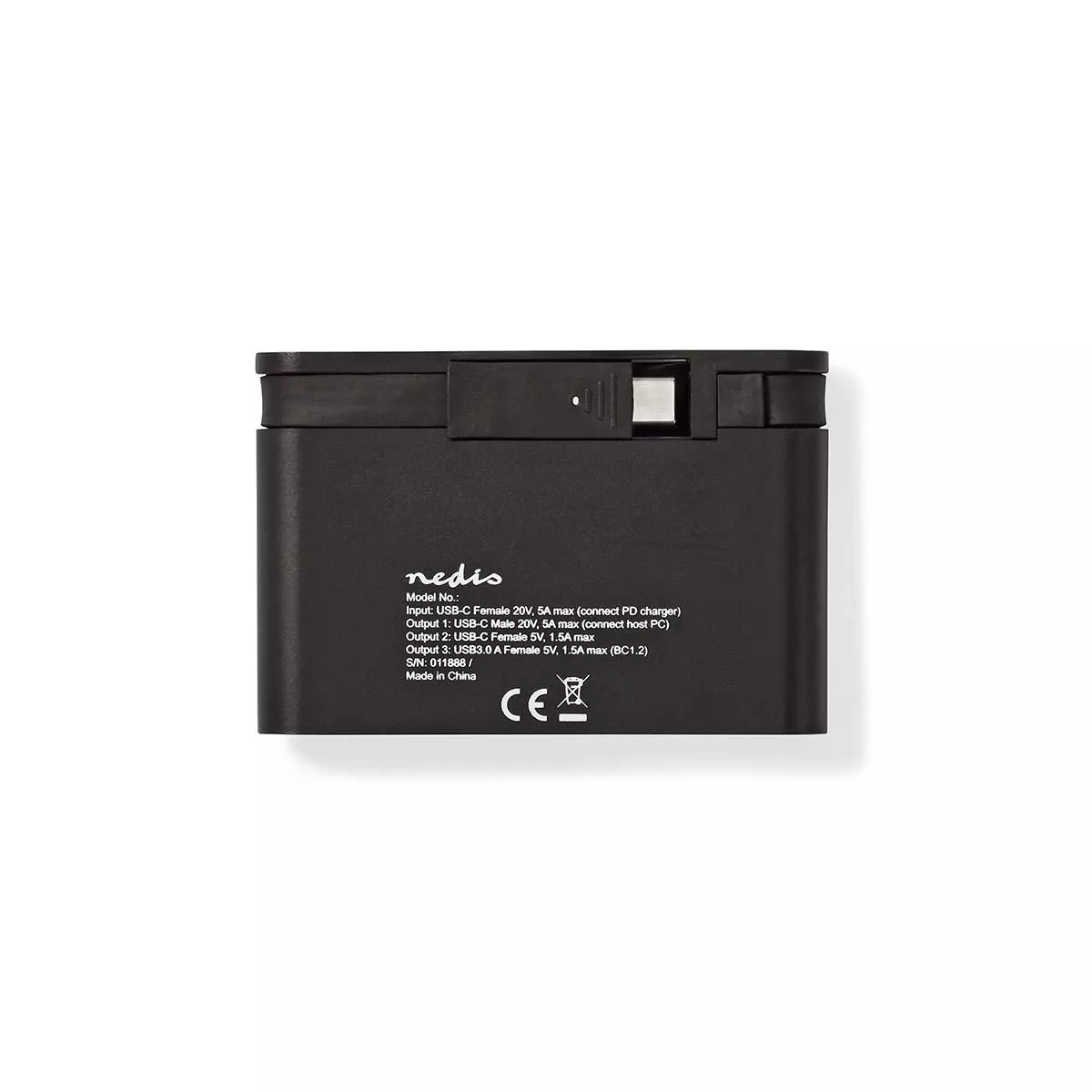 Adaptor USB Type C - HDMI USB3.0 Gigabit Ethernet USB Type C PD 100W negru Nedis – IoElectronice.ro [3]