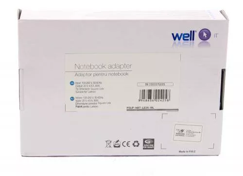 Alimentator pentru laptop IBM Lenovo 20V 4.5A 90W mufa patrata Well – IoElectronice.ro [2]