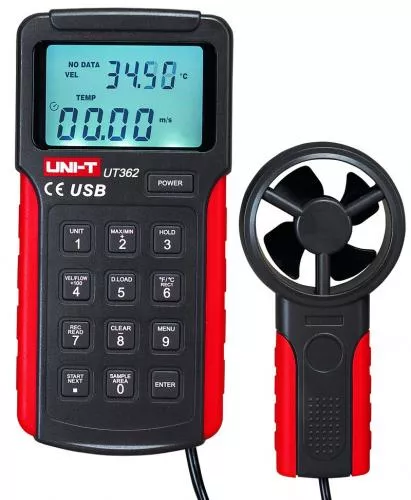 Anemometru UT362 UNI-T – Măsurare Vânt, Temperatură și Performanță Fiabilă pentru Cercetare și Industrie [1]