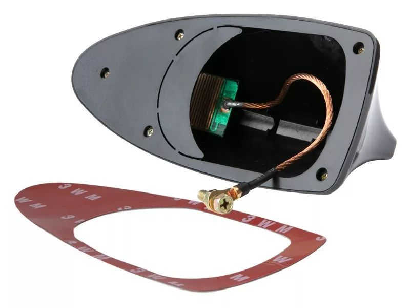 Antena auto AM/FM aripioară de rechin negru 16x8x7.5cm – Recepție radio excelentă, instalare ușoară, compatibilă cu majoritatea mașinilor [2]
