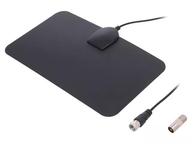 Antena Digitală DAB DVB-T 20dBi, Montare Cablu, 50Ω, Compatibil HD & 4K, Ideală pentru Semnale TV Interioare [1]