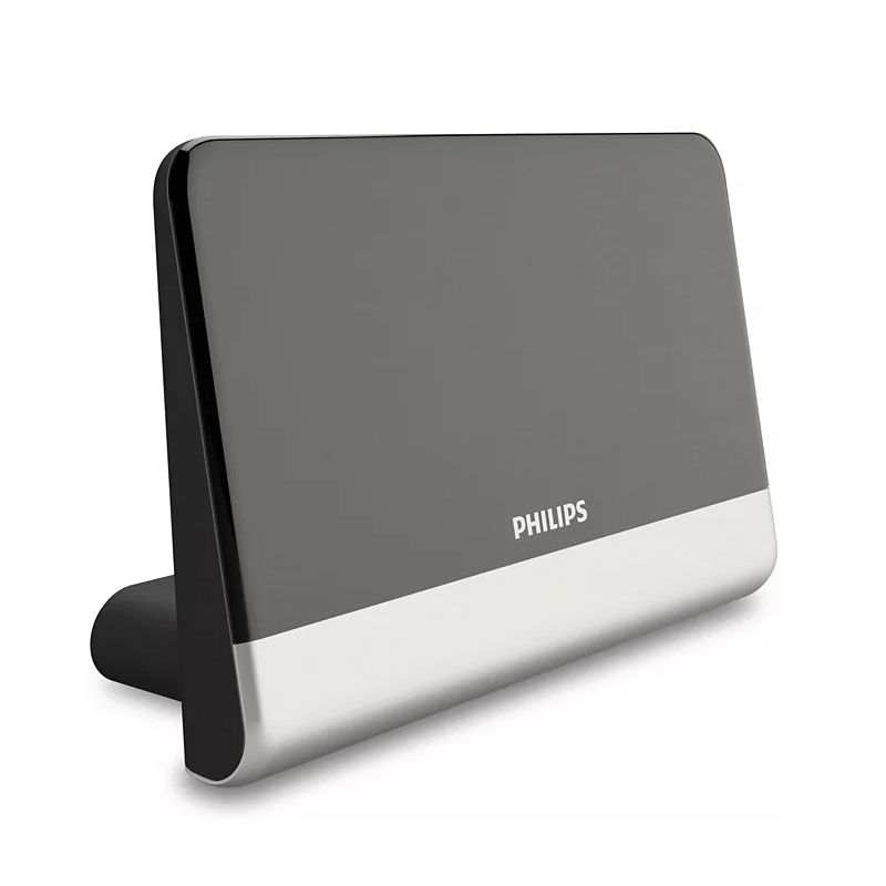 Antena TV Digital 4K UHD Philips SDV6222/12, Amplificare 48dB, DVB-T/T2, FM, Design Compact, UHF/VHF [1]