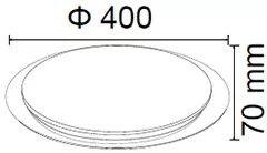 Aplica LED 40W 3IN1 dimabil cu telecomandă 2800lm IP20 V-TAC SKU-14741 – IoElectronice.ro [5]