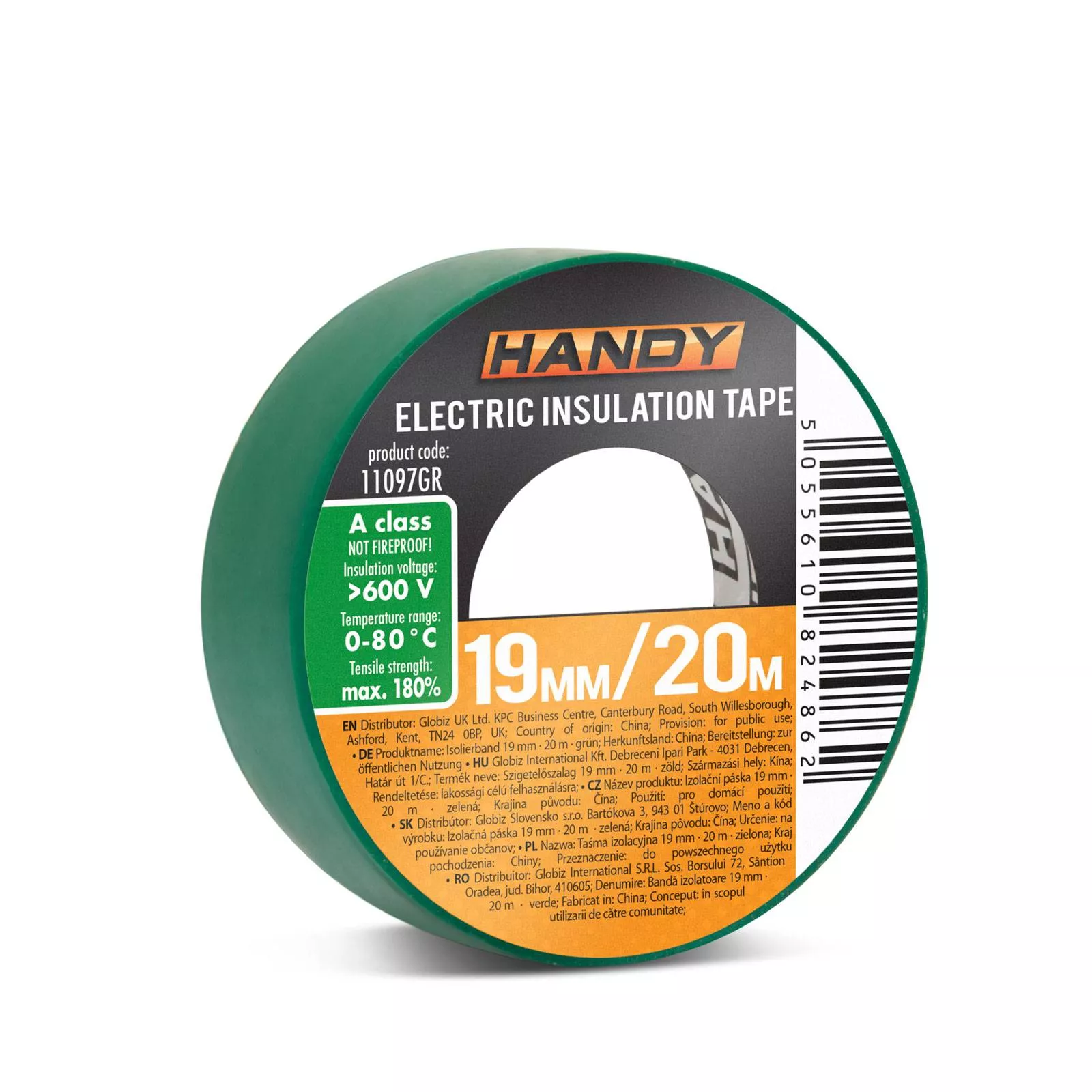 Banda izolatoare 19mm x 20m Verde Handy – IoElectronice.ro [3]