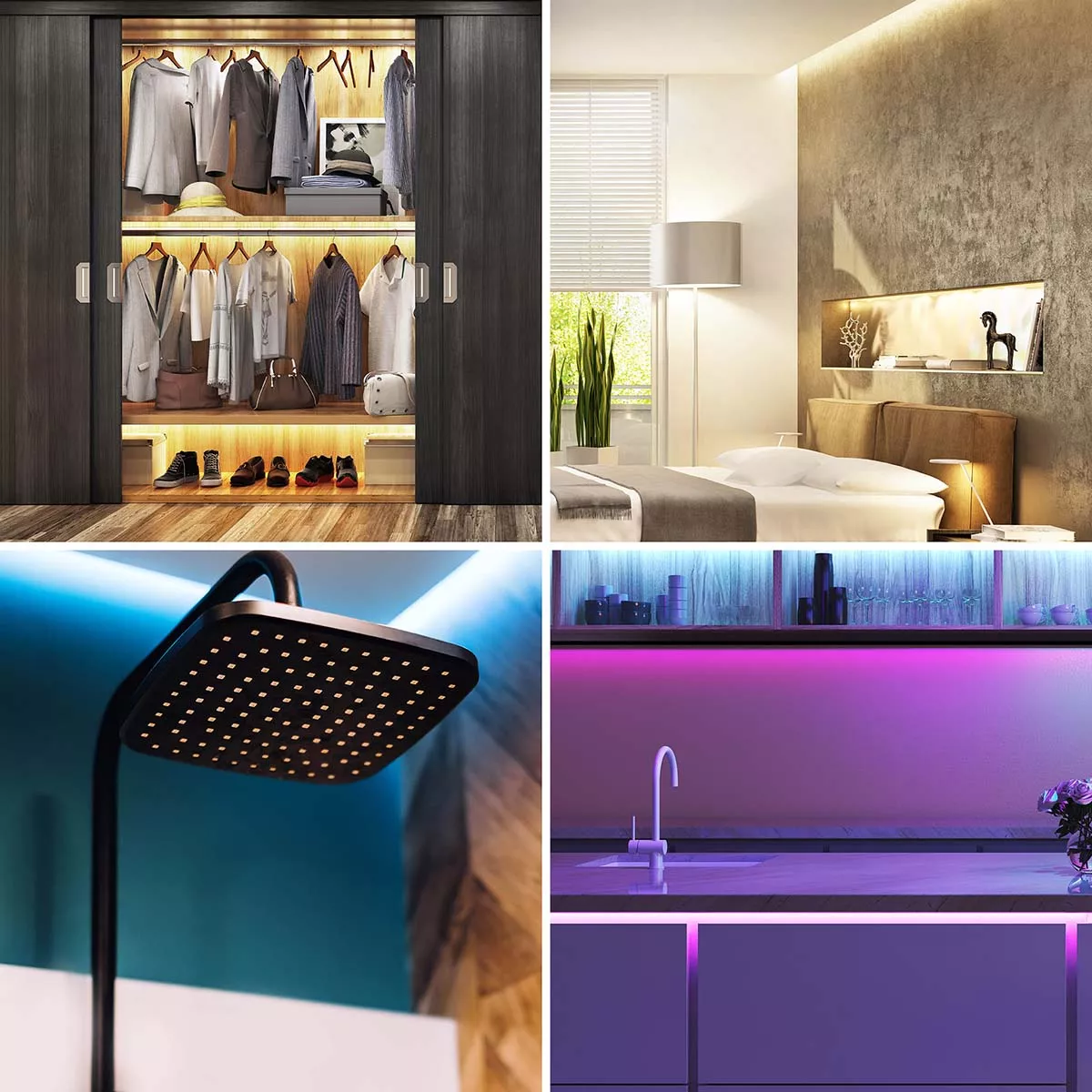 Banda LED RGB Wi-Fi Nedis 5m - Iluminare Inteligentă, Control Vocal, IP65, Compatibil Android & iOS [4]