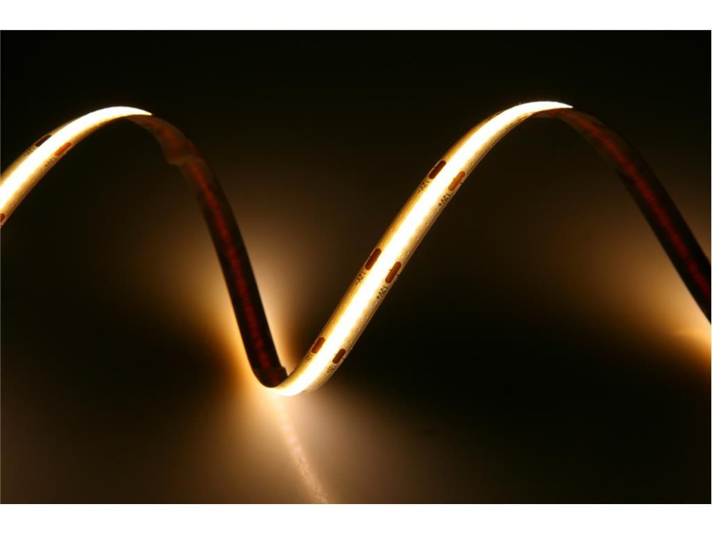 Banda LED COB Well lumina calda 3000K 12V 360 chip/m 5m cu driver 24W – IoElectronice.ro [2]