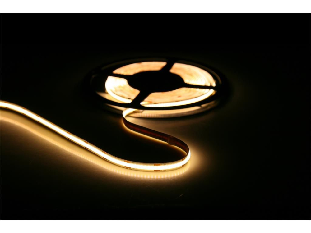 Banda LED COB Well lumina calda 3000K 12V 360 chip/m 5m cu driver 24W – IoElectronice.ro [4]