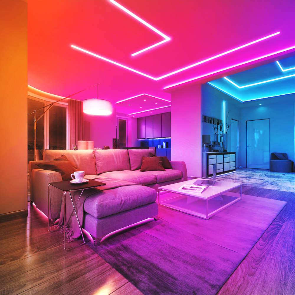 Banda LED Inteligentă RGB SMD 30LED/m 2x5m - Iluminare Colorată și Control WiFi pentru Casa Ta [4]