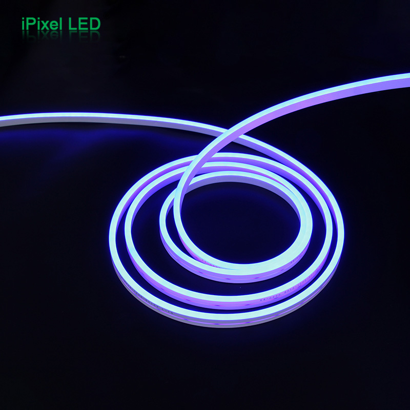 Banda LED NEON albastru 2835 24V 120LED/m 6mm IP65 8W/m 5m iPixel LED N006120BC1LZ (BLUE) – IoElectronice.ro [3]