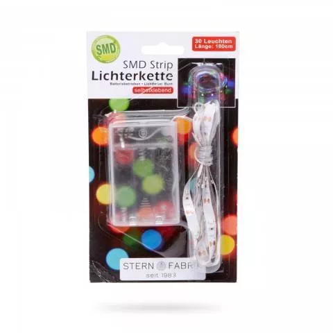 Banda LED RGB x30 1m cu cablu 0.8m și baterie 3x AA Family Decor – IoElectronice.ro [3]