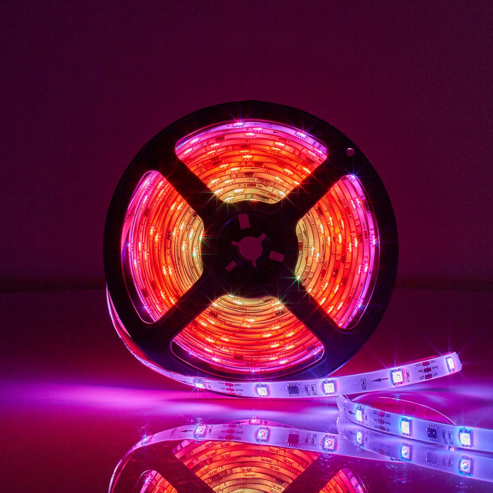 Banda LED Smart Wi-Fi RGB 700lm 5m IP65 Nedis – Iluminare Inteligentă, Multicolor, Control Vocal și Automatizări [5]