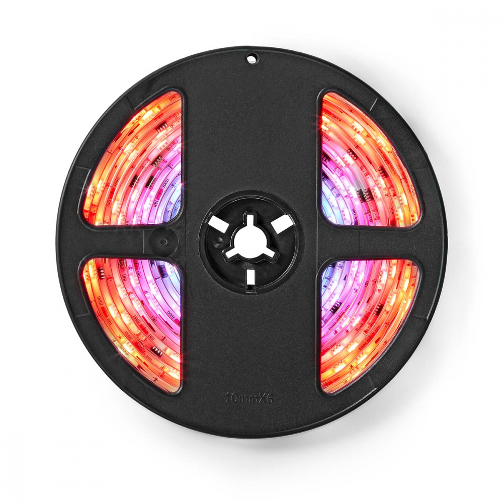 Banda LED Smart Wi-Fi RGB 700lm 5m IP65 Nedis – Iluminare Inteligentă, Multicolor, Control Vocal și Automatizări [3]