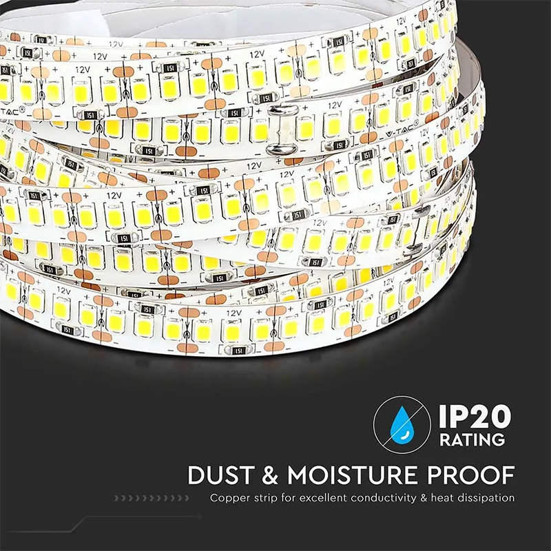 Banda LED SMD2835 12V, 800lm/m, Alb Neutru, IP20, 5M – Iluminare Modernă și Eficientă pentru Casa Ta [8]
