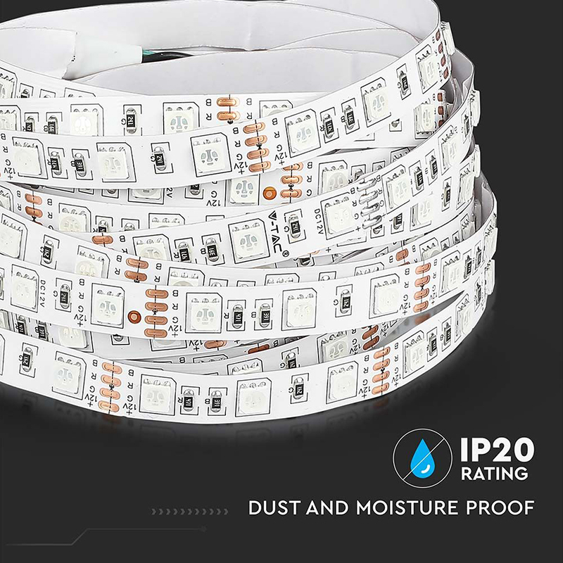 Banda LED SMD5050 60LED/m GALBEN IP20 5m V-tac SKU-212156 – IoElectronice.ro [6]