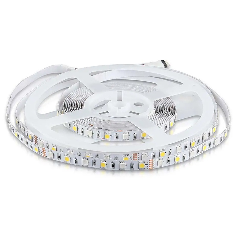 Banda LED RGB SMD5050 60LED/m Alb Rece 6500K, 12V, IP20, 5m – Iluminare versatilă și eficientă pentru interior [1]