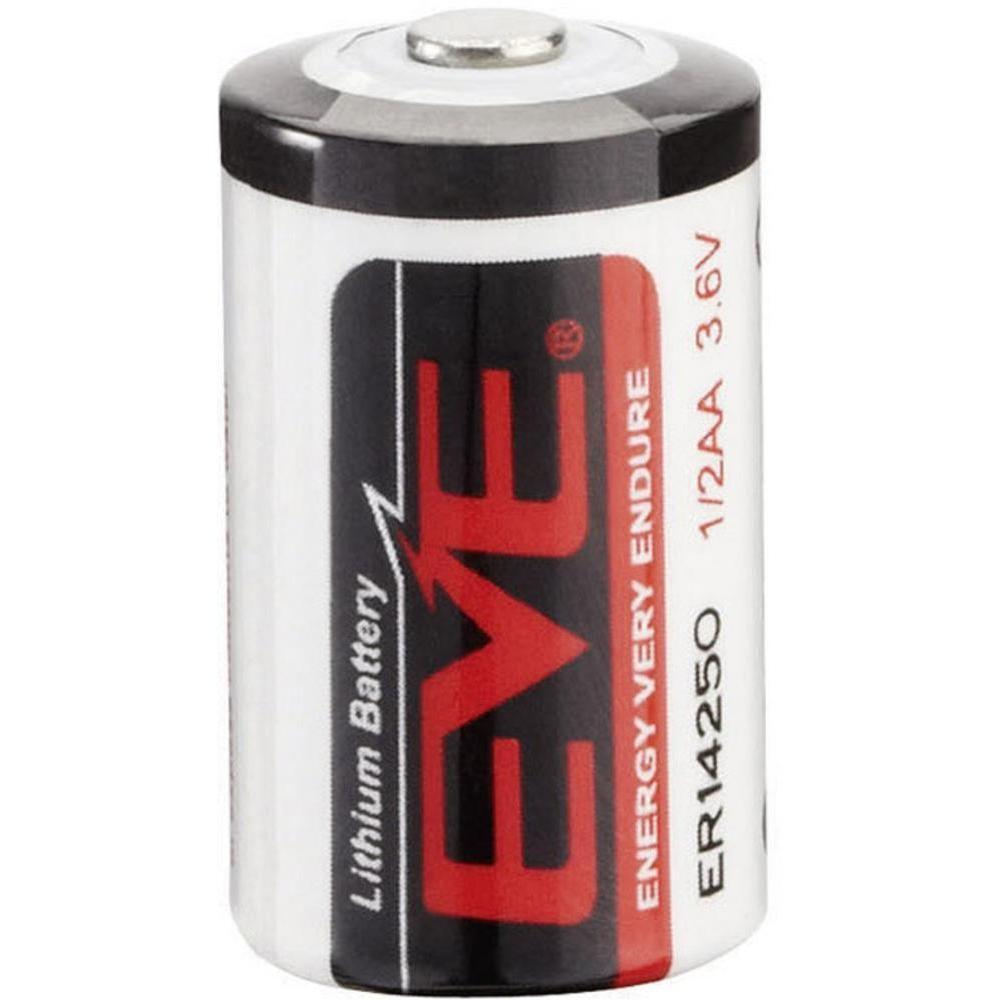 Baterie Li-SOCl2 1/2AA 3.6V, 1200mAh, EVE ER14250, Lithium, Compact, Durabilă, RoHS [1]