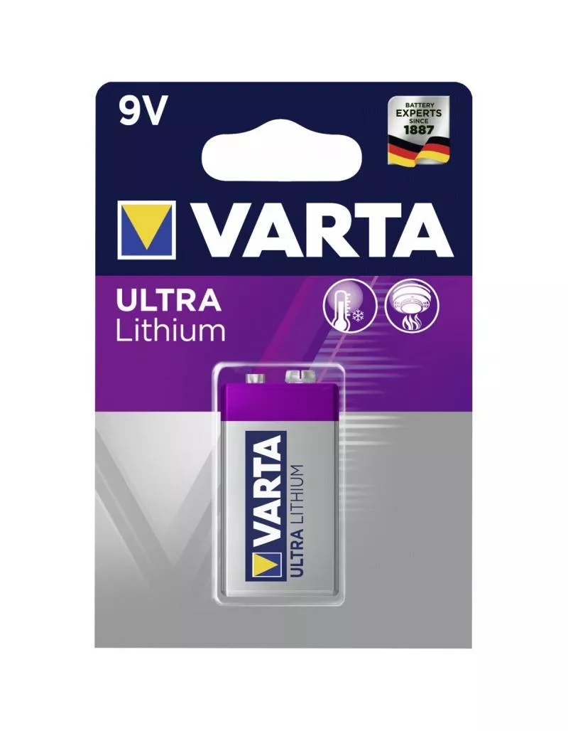 Baterie litiu 9V Varta ULTRA Lithium 6122 Blister 1buc – IoElectronice.ro [1]