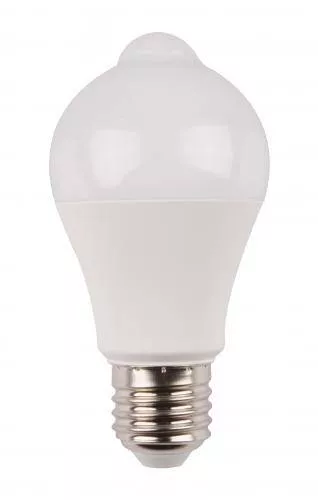 Bec cu LED PIR A60 12W 1055lm Lumina Naturală 4000K, Senzor Mișcare, E27, Unghi 200°, Distanță 3m [1]