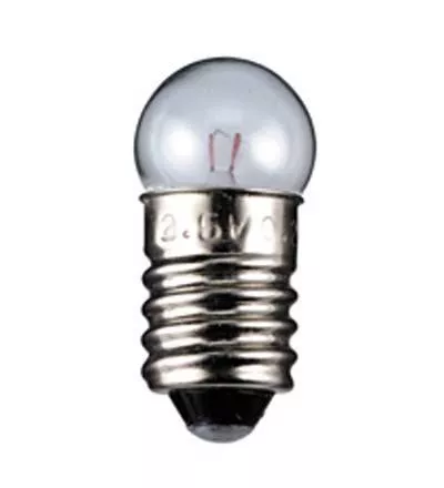 Bec E10 2.5V 0.3A glob – Accesoriu pentru lanterne, lampi de veghe și instalații de iluminat [1]