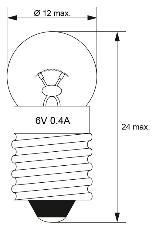 Bec E10 6V 0.4A Glob Goobay – L-3631-IND, Iluminat de Încredere pentru Diverse Aplicații [2]