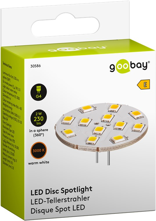 Bec LED G4 123° 2W 12V alb cald 3000K 230lm Goobay 30586 – IoElectronice.ro [2]